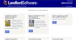 Desktop Screenshot of landlordsoftware.com
