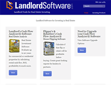 Tablet Screenshot of landlordsoftware.com